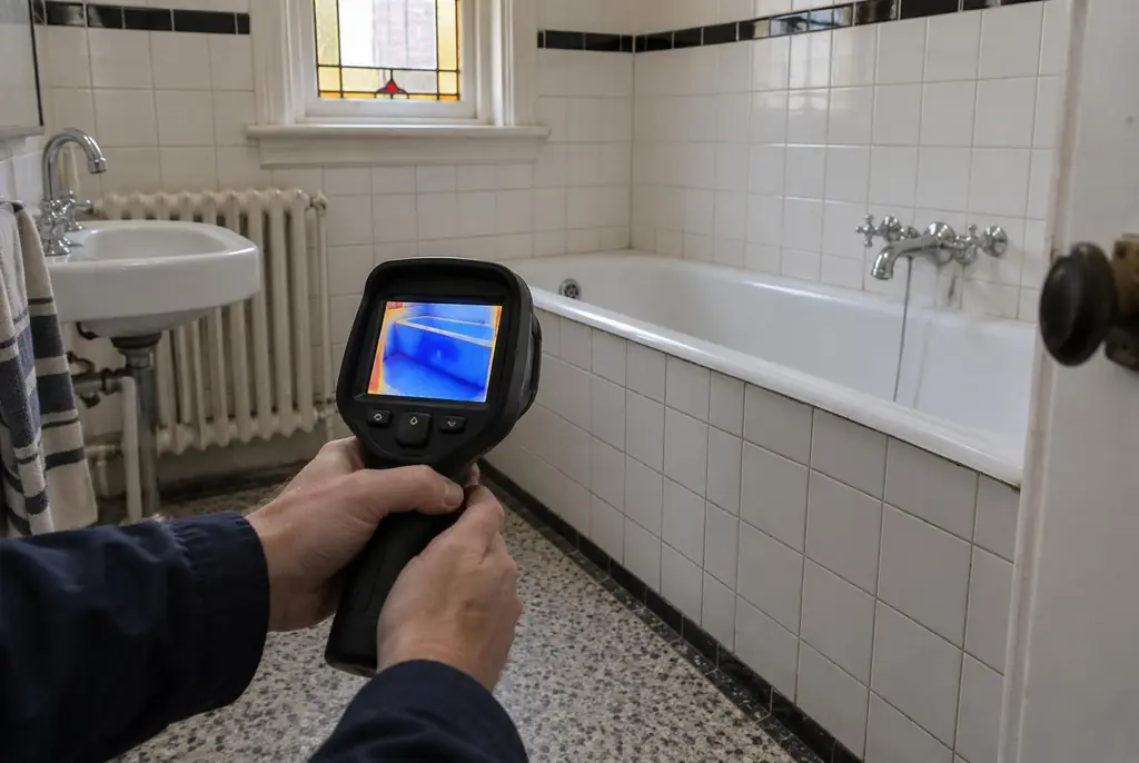Lekdetectie Kockengen – onderzoek in een badkamer van een oudere woning